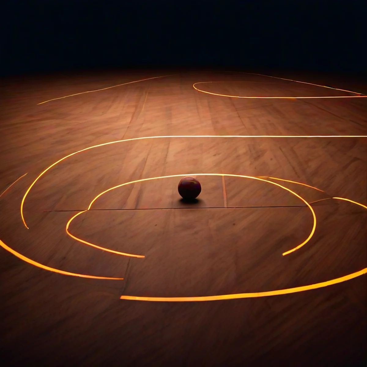 Abstract visualization of basketball tactical strategies and movements