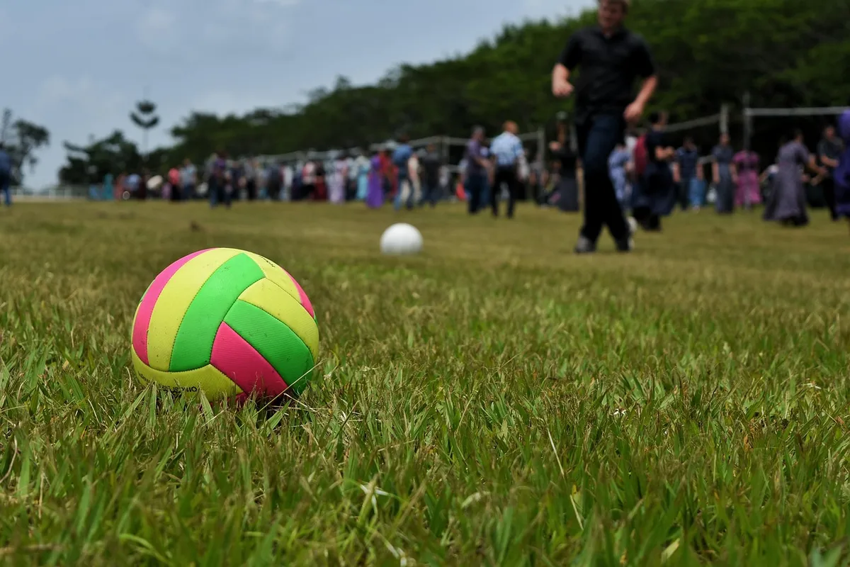 volleyball, round, nature, sport, game, grass, people, youth rally, fun, activities, event, belize